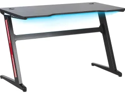 Hot Biurko gamingowe DARFUR 120 cm 60 cm RGB LED Dzieci Biurka Gamingowe|Biurka Domowe
