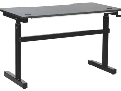 Hot Biurko gamingowe regulowane manualnie DURBIN 120 cm 60 cm RGB LED Dzieci Wszystkie Biurka|Biurka Gamingowe
