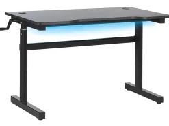 Hot Biurko gamingowe regulowane manualnie DURBIN 120 cm 60 cm RGB LED Dzieci Wszystkie Biurka|Biurka Gamingowe