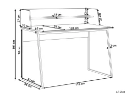 New Biurko GORUS Jasnobrązowy 120 cm 59 cm Dzieci Biurka Domowe|Biurka Dla Dzieci