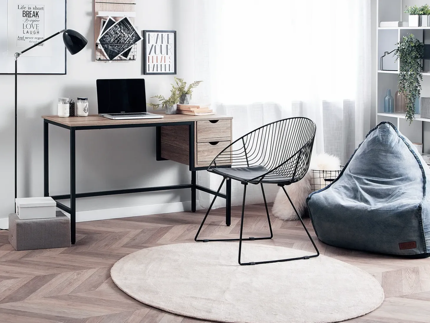 Outlet Biurko GRANT Jasnobrązowy 120 cm 48 cm z szufladami Dzieci Wszystkie Biurka|Biurka Domowe