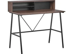Outlet Biurko HARISON Ciemnobrązowy 100 cm 53 cm Dzieci Wszystkie Biurka|Biurka Domowe