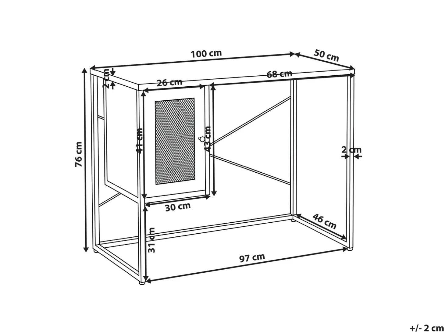 Best Biurko HARJO 100 cm 50 cm ze schowkiem Dzieci Wszystkie Biurka|Biurka Domowe