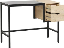 Best Biurko HARPER Czarny 100 cm 48 cm z szufladami Dzieci Wszystkie Biurka|Biurka Domowe