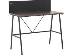Clearance Biurko HASTINGS Brązowy/ czarny 100 cm 52 cm Dzieci Wszystkie Biurka|Biurka Domowe