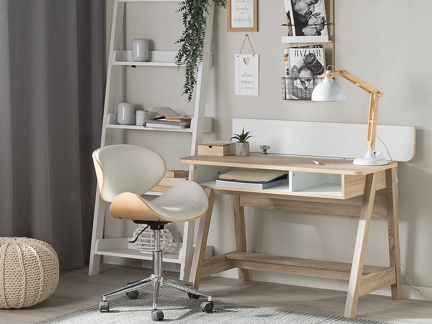 Discount Biurko JACKSON Biały 110 cm 60 cm Dzieci Biurka Domowe|Biurka Dla Dzieci