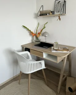 Discount Biurko JACKSON Biały 110 cm 60 cm Dzieci Biurka Domowe|Biurka Dla Dzieci