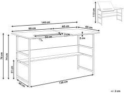 Discount Biurko kreślarskie z regulowanym blatem ORAN 140 cm 60 cm Dzieci Wszystkie Biurka|Biurka Domowe