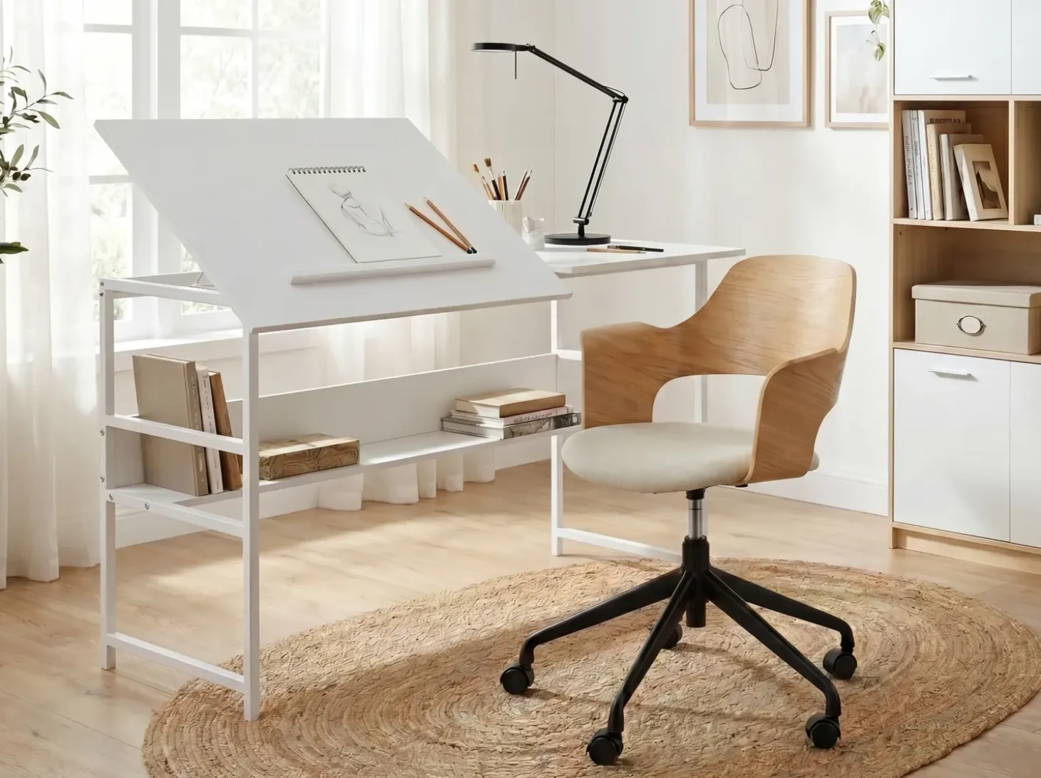 Discount Biurko kreślarskie z regulowanym blatem ORAN 140 cm 60 cm Dzieci Wszystkie Biurka|Biurka Domowe