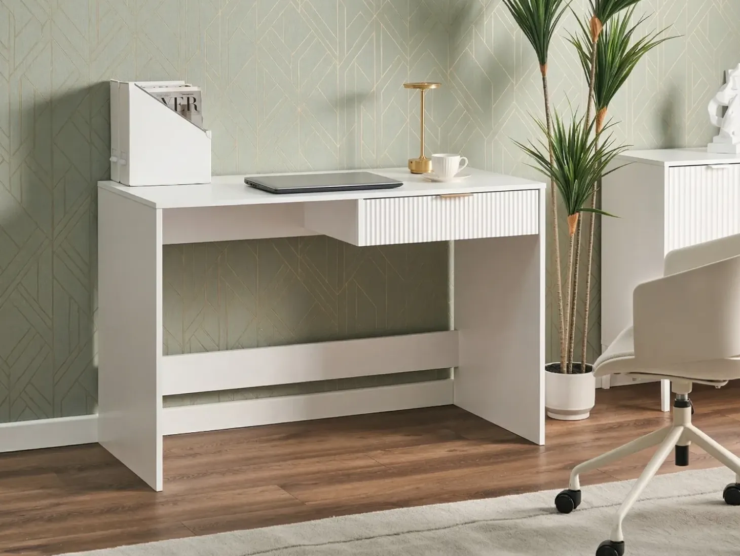 Discount Biurko LUTETIA Biały 120 cm 60 cm Dzieci Wszystkie Biurka|Biurka Domowe