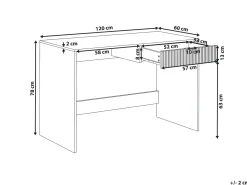 Discount Biurko LUTETIA Biały 120 cm 60 cm Dzieci Wszystkie Biurka|Biurka Domowe