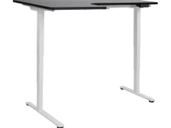 Online Biurko narożne regulowane elektrycznie DESTINES Czarny/ biały 160 cm 109 cm Wszystkie Biurka|Biurka Z Regulacją Wysokości