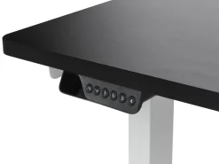 Online Biurko narożne regulowane elektrycznie DESTINES Czarny/ biały 160 cm 109 cm Wszystkie Biurka|Biurka Z Regulacją Wysokości