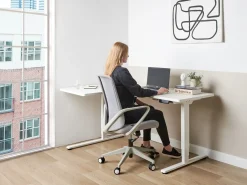 Biurko narożne regulowane elektrycznie DESTINES 160 cm 109 cm Wszystkie Biurka|Biurka Z Regulacją Wysokości