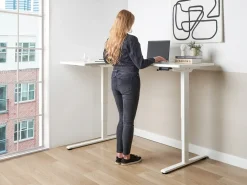 Clearance Biurko narożne regulowane elektrycznie DESTINES 160 cm 109 cm Wszystkie Biurka|Biurka Z Regulacją Wysokości