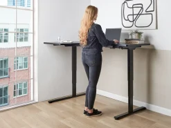 Sale Biurko narożne regulowane elektrycznie DESTINES 160 cm 109 cm Wszystkie Biurka|Biurka Z Regulacją Wysokości