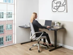 Sale Biurko narożne regulowane elektrycznie DESTINES 160 cm 109 cm Wszystkie Biurka|Biurka Z Regulacją Wysokości