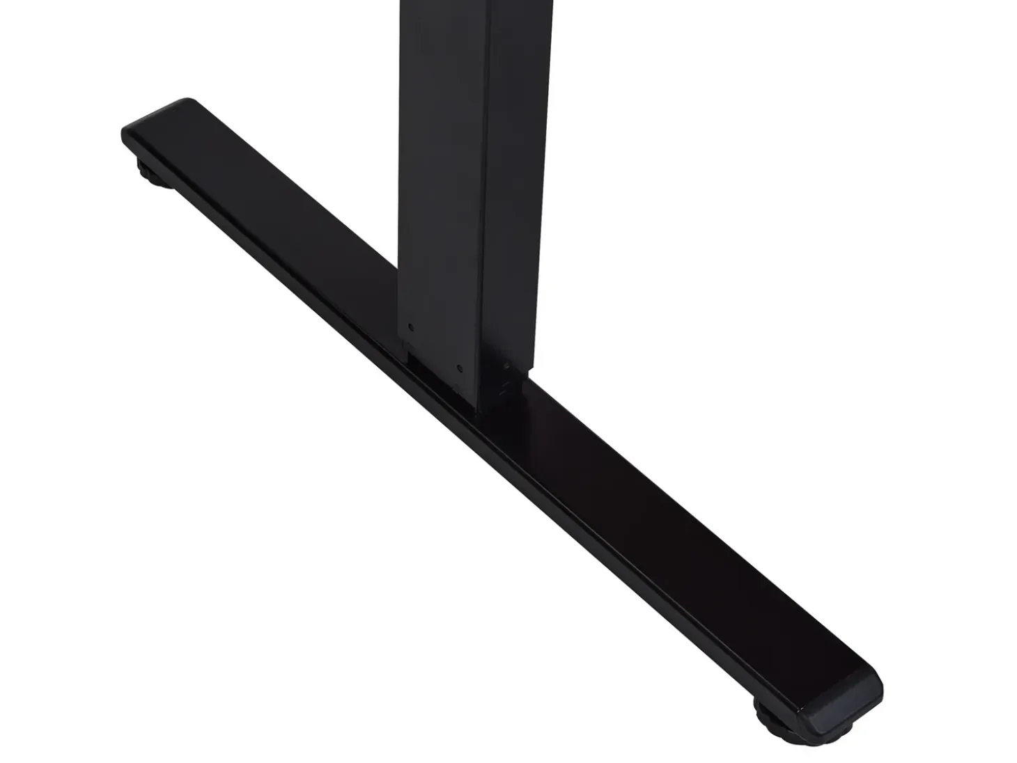 Outlet Biurko narożne regulowane elektrycznie DESTINES Biały/ czarny 160 cm 109 cm Wszystkie Biurka|Biurka Z Regulacją Wysokości