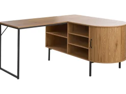 Clearance Biurko narożne SOLARI Jasnobrązowy 140 cm 140 cm Dzieci Wszystkie Biurka|Biurka Domowe