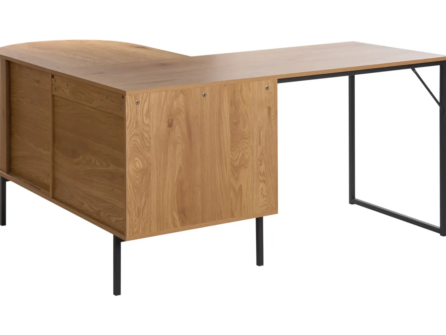 Clearance Biurko narożne SOLARI Jasnobrązowy 140 cm 140 cm Dzieci Wszystkie Biurka|Biurka Domowe