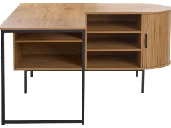 Clearance Biurko narożne SOLARI Jasnobrązowy 140 cm 140 cm Dzieci Wszystkie Biurka|Biurka Domowe