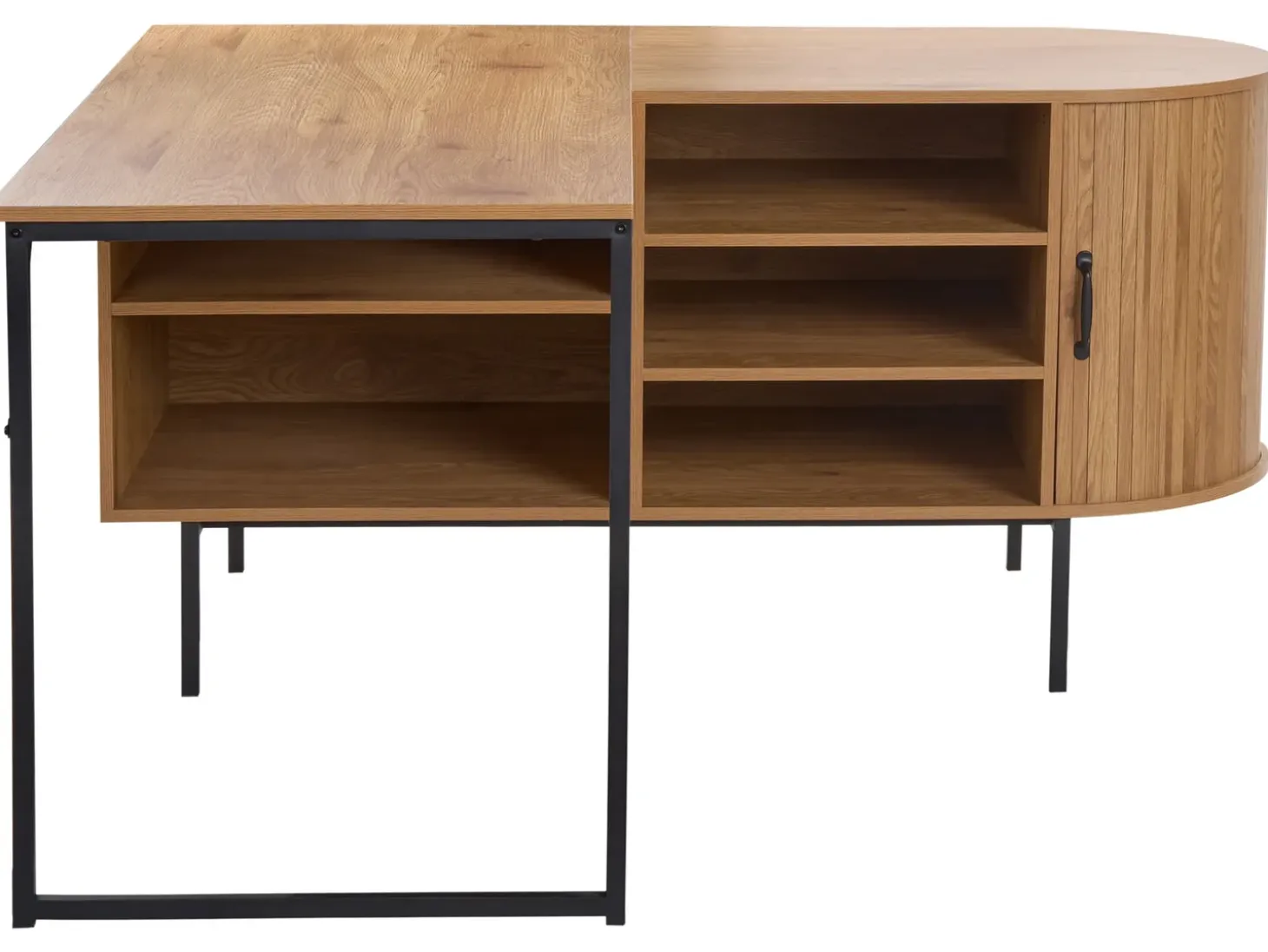 Clearance Biurko narożne SOLARI Jasnobrązowy 140 cm 140 cm Dzieci Wszystkie Biurka|Biurka Domowe
