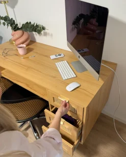 Online Biurko RAFFRA Jasno 140 cm 60 cm Dzieci Wszystkie Biurka|Biurka Domowe