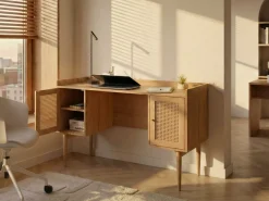 Outlet Biurko RATANA Jasno 130 cm 50 cm Dzieci Wszystkie Biurka|Biurka Domowe