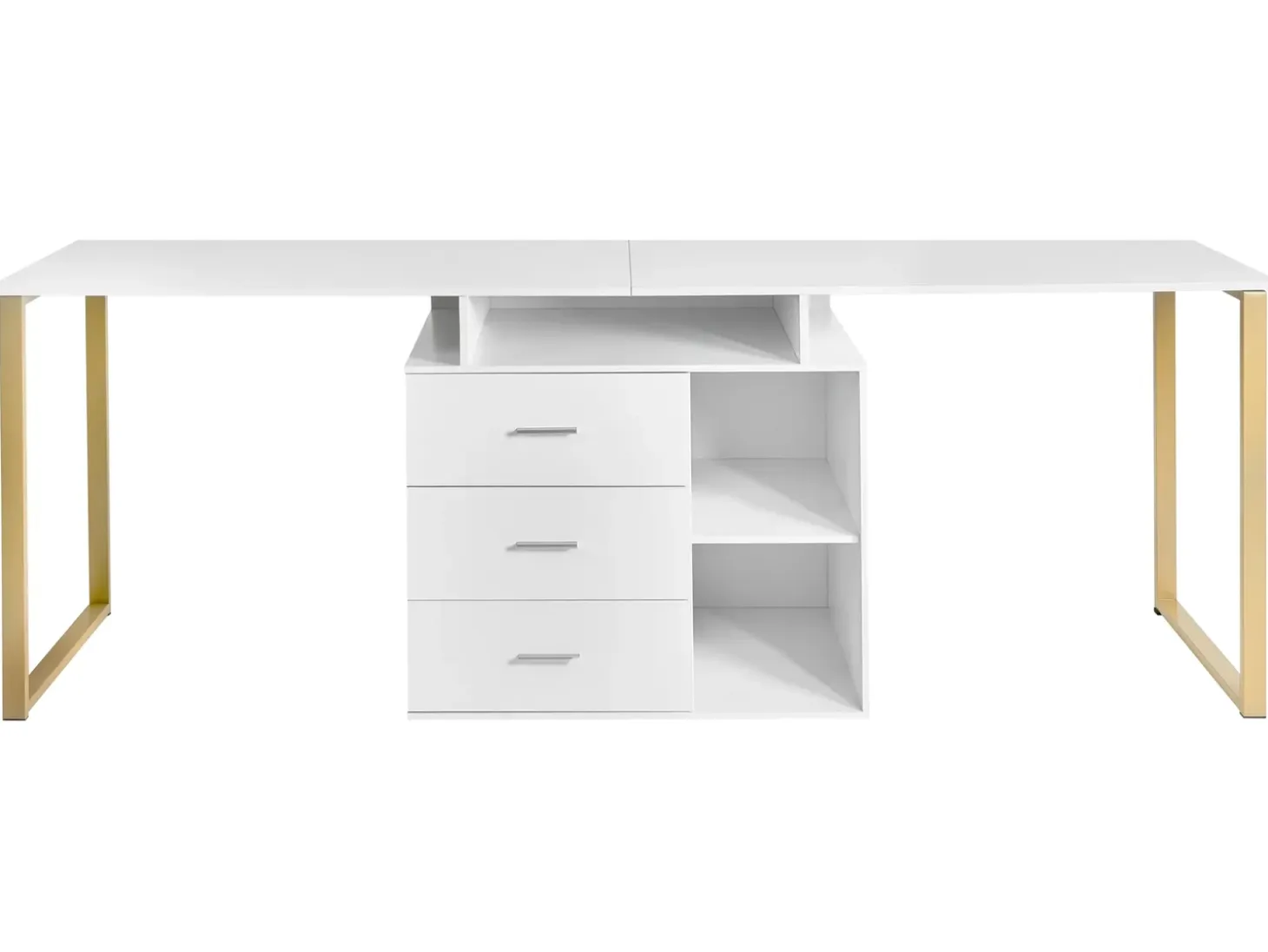 Hot Biurko regulowane ASHMORE Biały 165/220 cm 55 cm Dzieci Wszystkie Biurka|Biurka Domowe