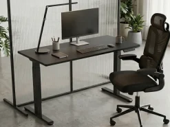 Biurko regulowane elektrycznie DESTIN II Czarny 160 cm 72 cm
