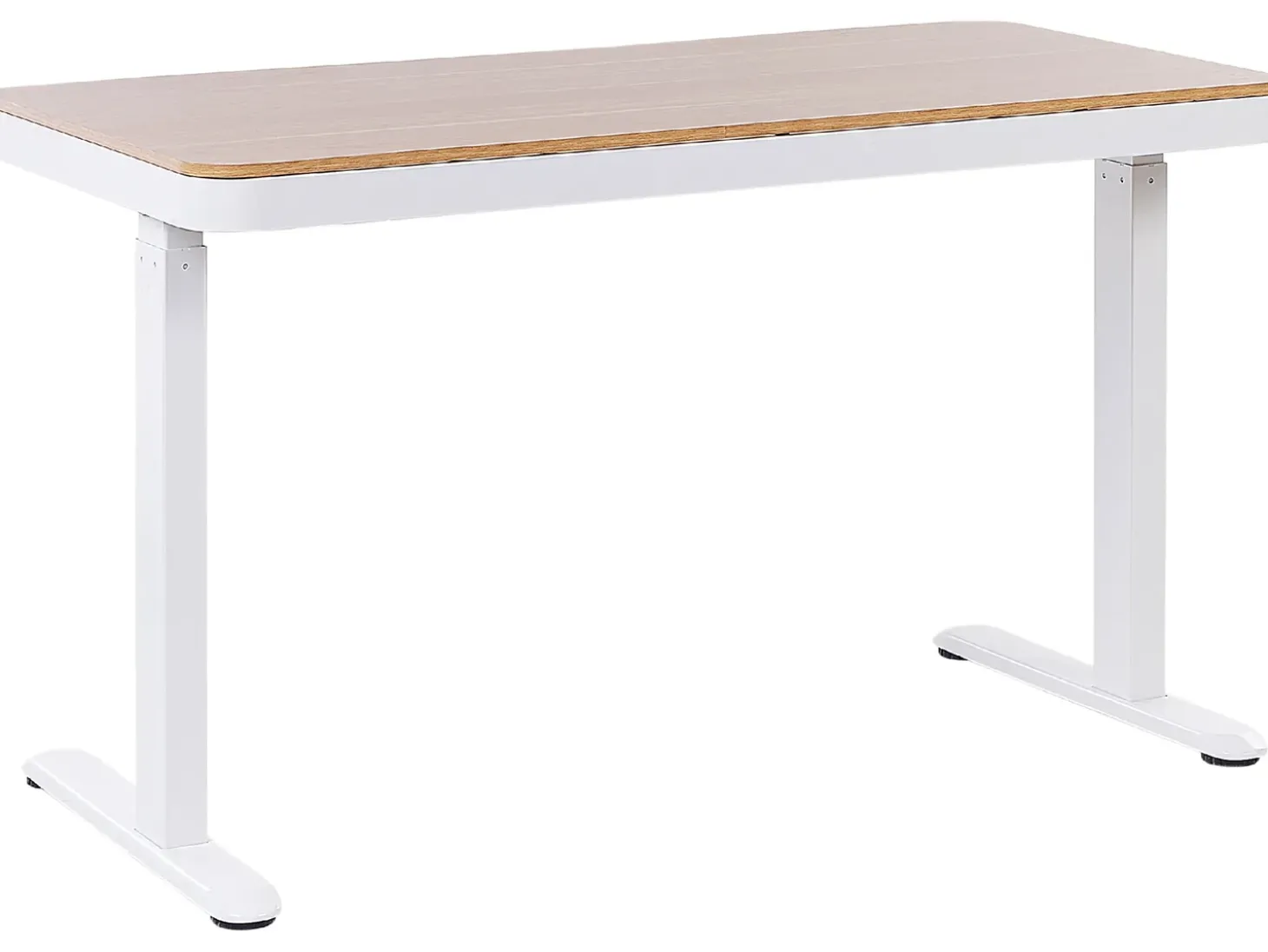 Sale Biurko regulowane elektrycznie KENLY Brązowy/ biały 120 cm 60 cm Z portem USB Wszystkie Biurka|Biurka Z Regulacją Wysokości