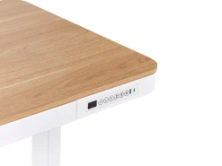 Sale Biurko regulowane elektrycznie KENLY Brązowy/ biały 120 cm 60 cm Z portem USB Wszystkie Biurka|Biurka Z Regulacją Wysokości