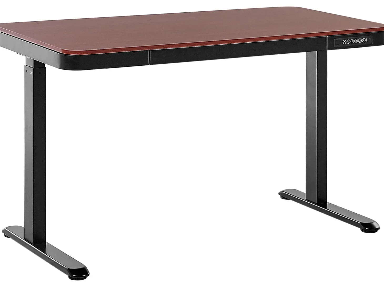 Online Biurko regulowane elektrycznie KENLY Ciemnobrązowy 120 cm 60 cm Z portem USB Wszystkie Biurka|Biurka Z Regulacją Wysokości
