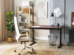 Online Biurko regulowane elektrycznie KENLY Ciemnobrązowy 120 cm 60 cm Z portem USB Wszystkie Biurka|Biurka Z Regulacją Wysokości