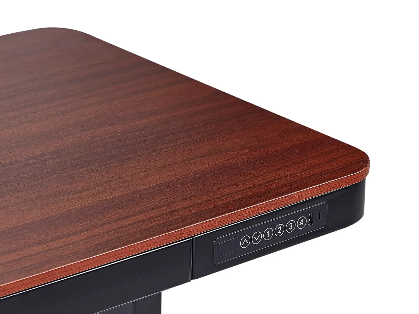 Online Biurko regulowane elektrycznie KENLY Ciemnobrązowy 120 cm 60 cm Z portem USB Wszystkie Biurka|Biurka Z Regulacją Wysokości