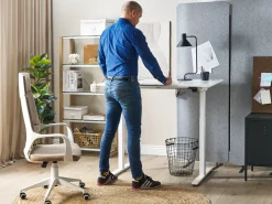 Sale Biurko regulowane elektrycznie GRIFTON 120 cm 60 cm Wszystkie Biurka|Biurka Z Regulacją Wysokości