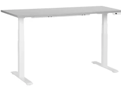 New Biurko regulowane elektrycznie DESTINES Szary/ biały 72 cm Wszystkie Biurka|Biurka Z Regulacją Wysokości