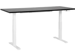 Outlet Biurko regulowane elektrycznie DESTINES Czarny/ biały 80 cm Wszystkie Biurka|Biurka Z Regulacją Wysokości