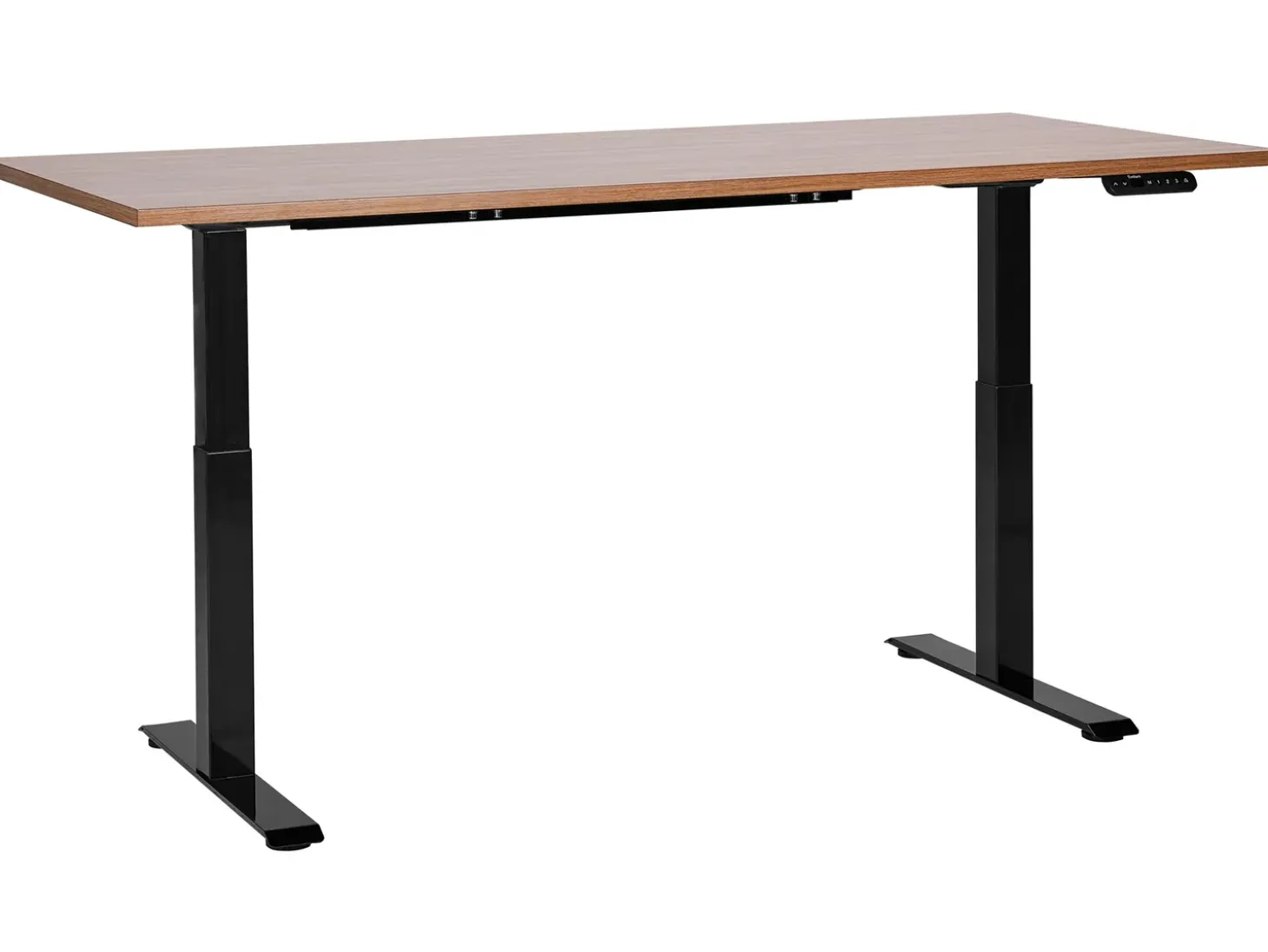 Sale Biurko regulowane elektrycznie DESTINES Brązowy/ czarny 80 cm Wszystkie Biurka|Biurka Z Regulacją Wysokości