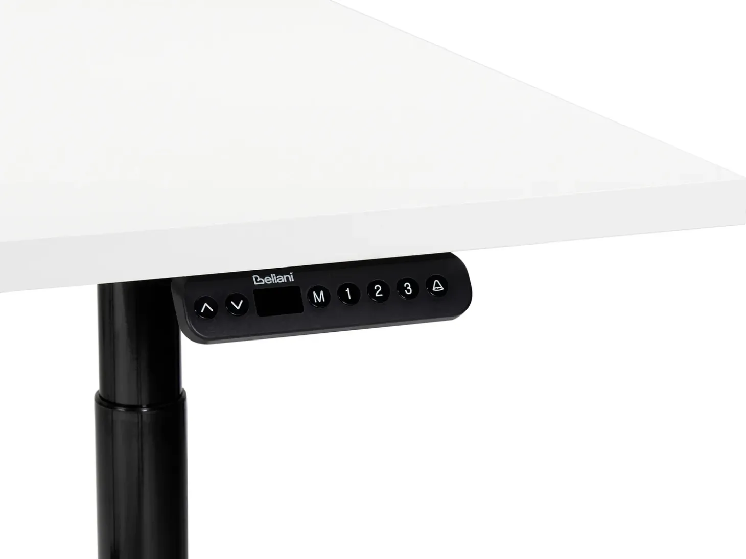 Clearance Biurko regulowane elektrycznie DESTINAS Biały/ czarny 72 cm Wszystkie Biurka|Biurka Z Regulacją Wysokości