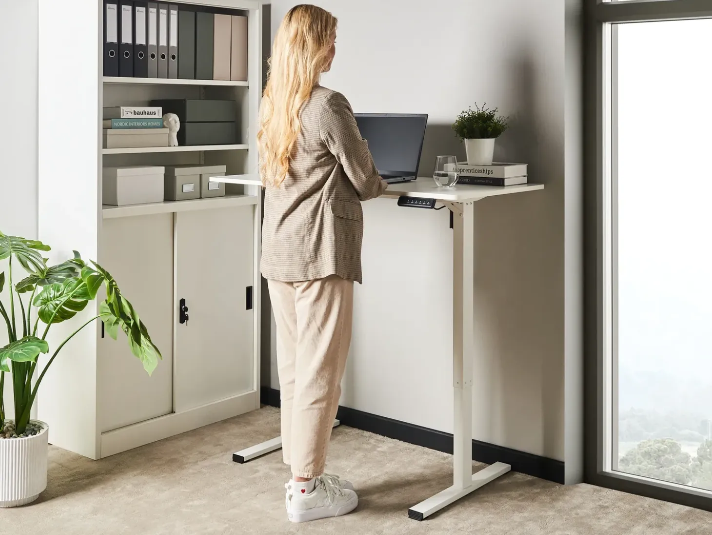 Hot Biurko regulowane elektrycznie TAVARES 120 cm 60 cm Wszystkie Biurka|Biurka Z Regulacją Wysokości