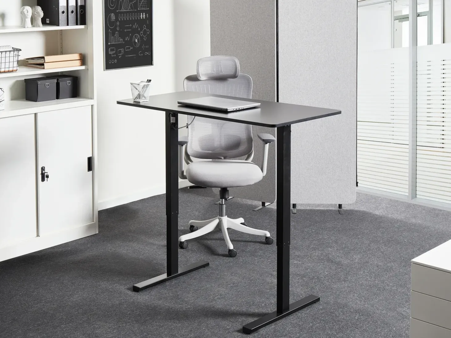 Best Biurko regulowane elektrycznie TAVARES 120 cm 60 cm Wszystkie Biurka|Biurka Z Regulacją Wysokości