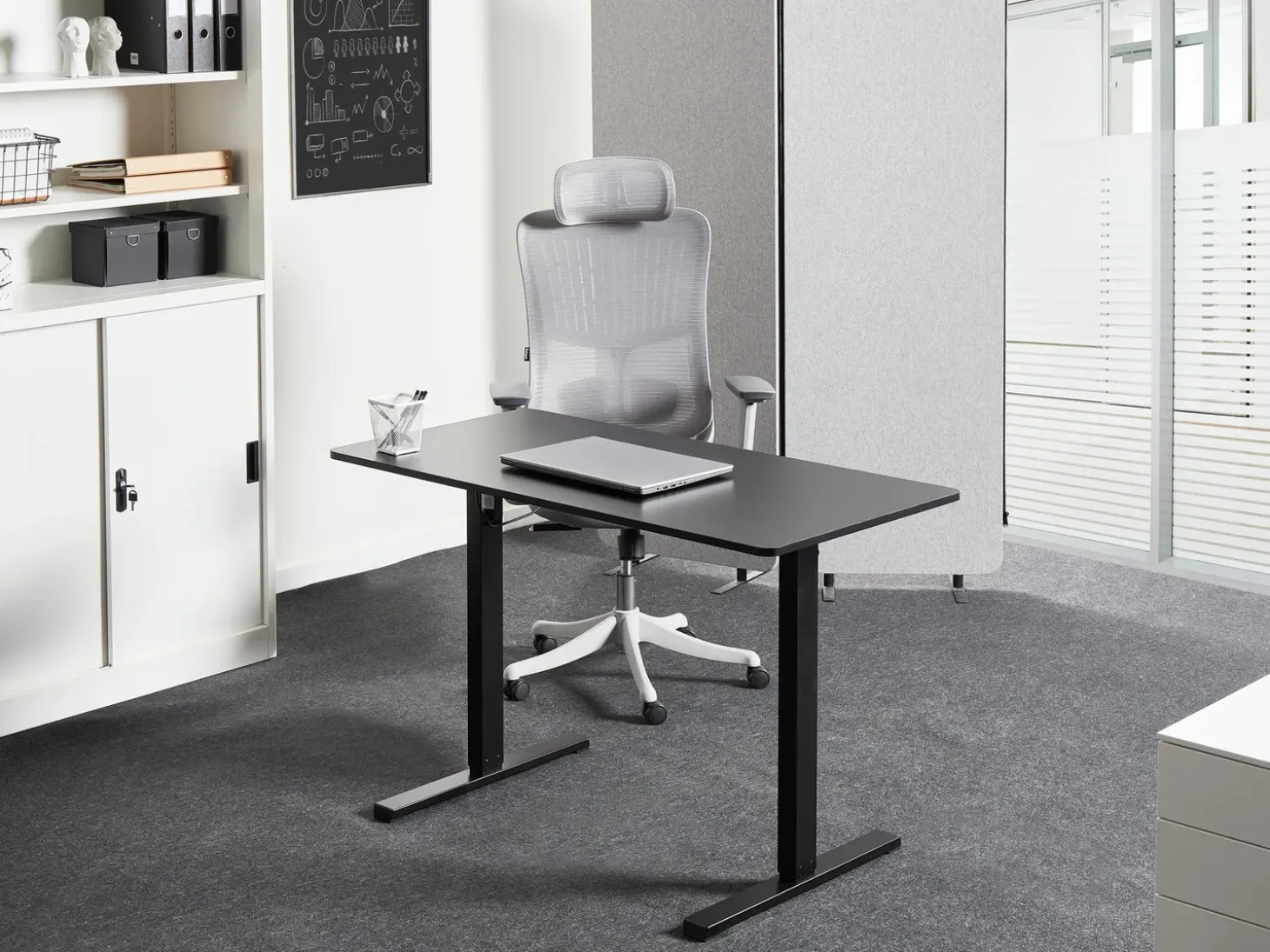 Best Biurko regulowane elektrycznie TAVARES 120 cm 60 cm Wszystkie Biurka|Biurka Z Regulacją Wysokości