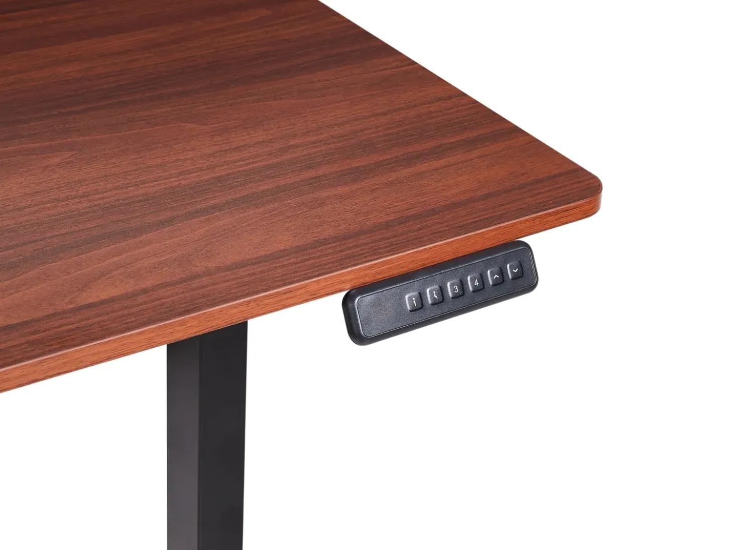 Outlet Biurko regulowane elektrycznie TAVARES Brązowy/ czarny 120 cm 60 cm Wszystkie Biurka|Biurka Z Regulacją Wysokości