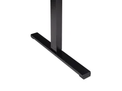 Outlet Biurko regulowane elektrycznie TAVARES Brązowy/ czarny 120 cm 60 cm Wszystkie Biurka|Biurka Z Regulacją Wysokości