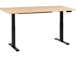 New Biurko regulowane elektrycznie DESTINES Czarny/ jasny brąz 72 cm Wszystkie Biurka|Biurka Z Regulacją Wysokości