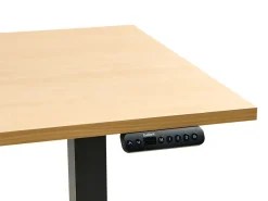 New Biurko regulowane elektrycznie DESTINES Czarny/ jasny brąz 72 cm Wszystkie Biurka|Biurka Z Regulacją Wysokości