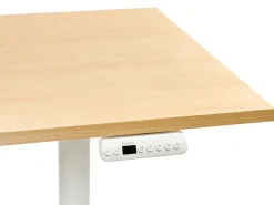 Online Biurko regulowane elektrycznie DESTINAS Jasny brąz/ biały 72 cm Wszystkie Biurka|Biurka Z Regulacją Wysokości