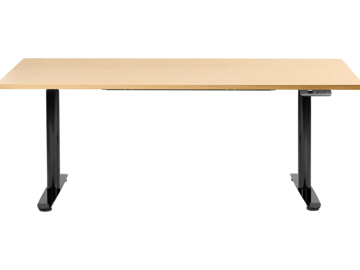 New Biurko regulowane elektrycznie DESTINAS Czarny/ jasny brąz 72 cm Wszystkie Biurka|Biurka Z Regulacją Wysokości