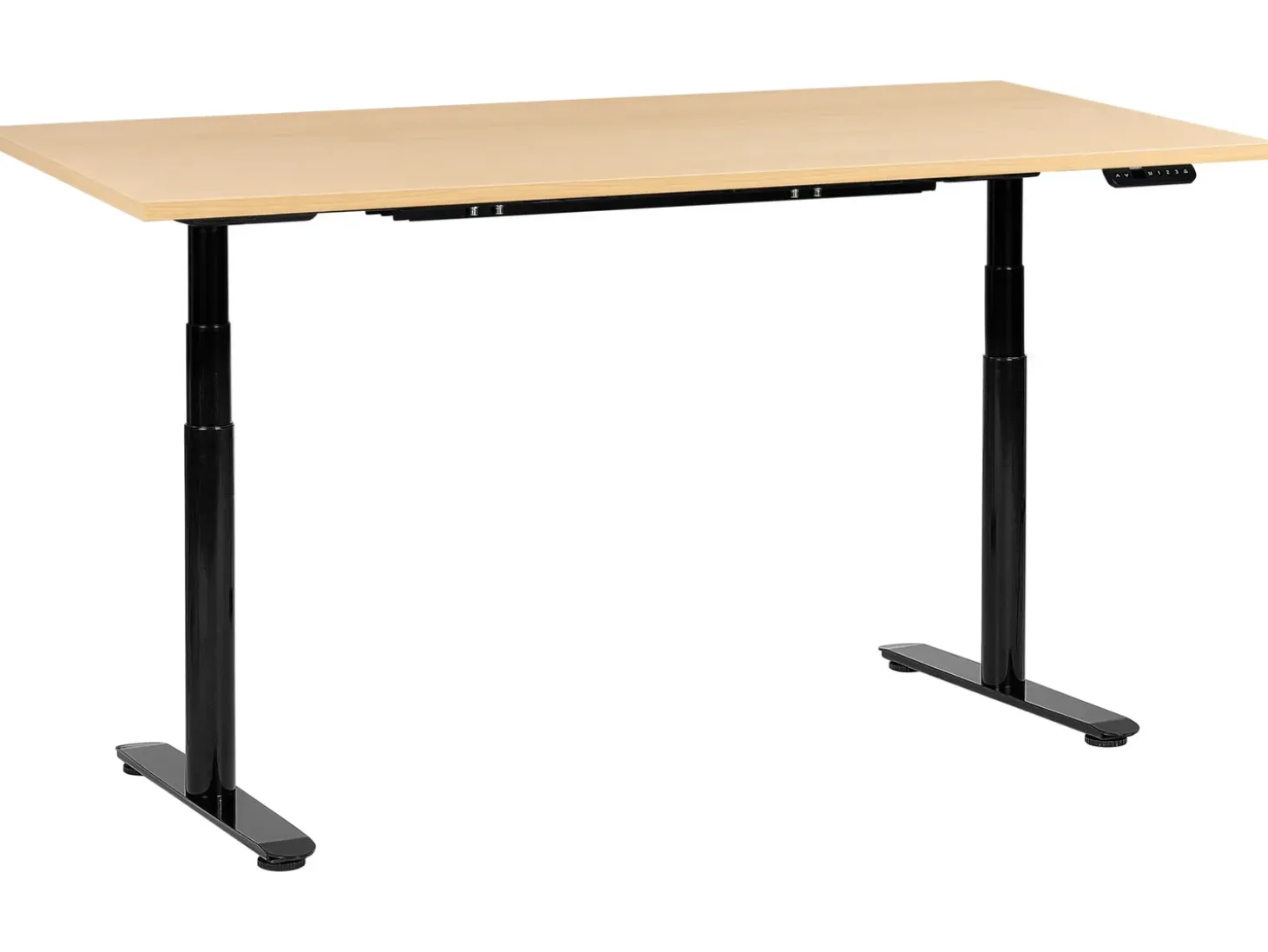 New Biurko regulowane elektrycznie DESTINAS Czarny/ jasny brąz 72 cm Wszystkie Biurka|Biurka Z Regulacją Wysokości